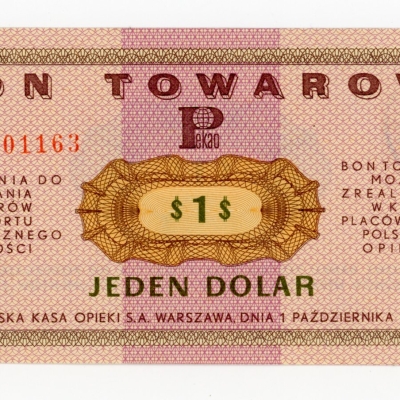 Pewex, 1 dolar 1969 Ed. Rzadkie