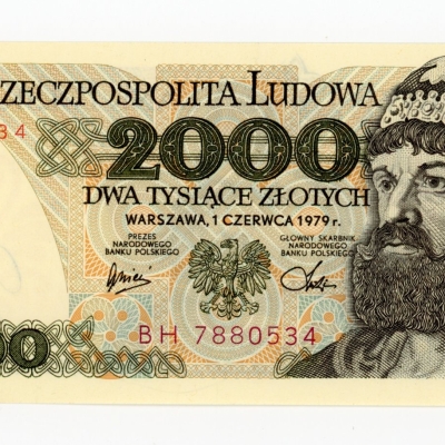PRL, 2000 złotych 1979 BH. Rzadkie (L6)